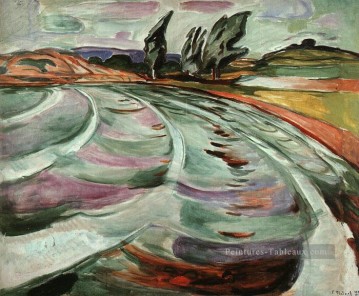 la vague 1921 Edvard Munch Peinture à l'huile